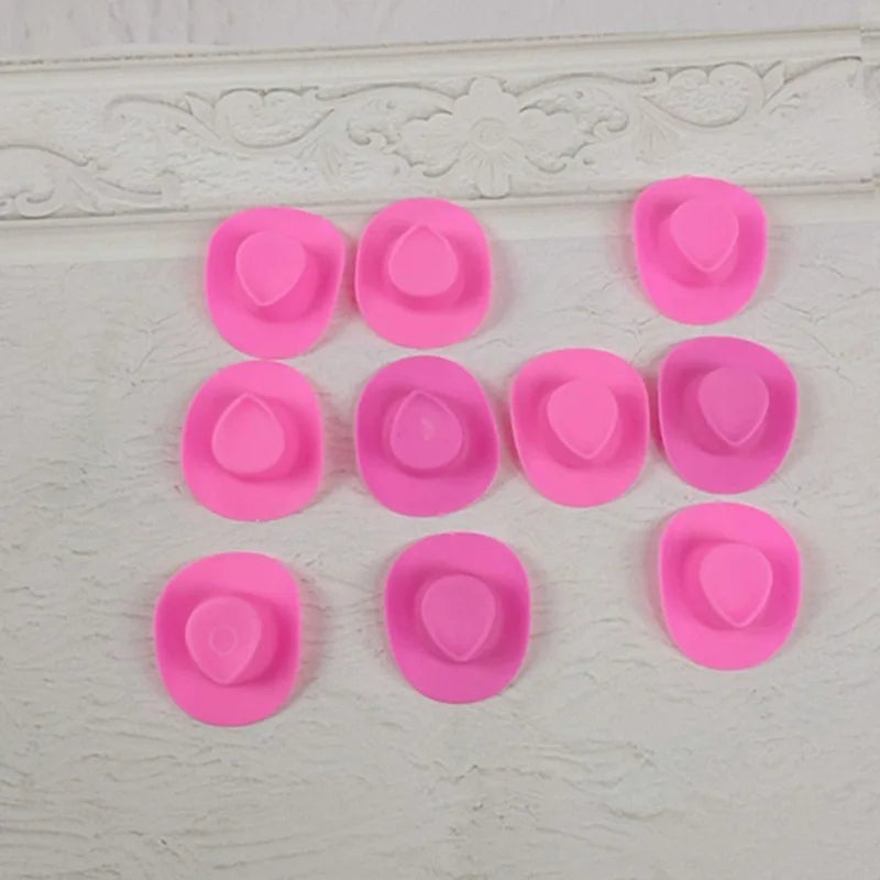 10Pcs Multicolored Mini Cowboy Hat